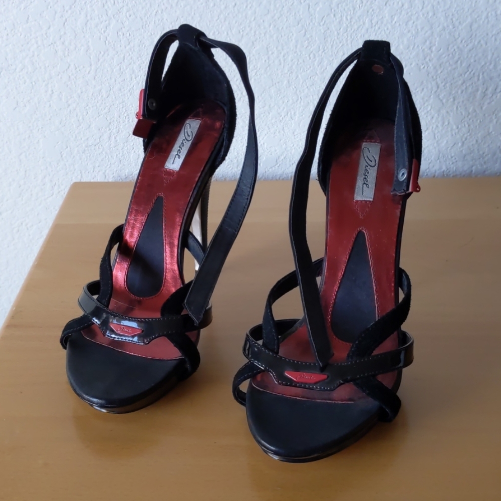 Diesel black heels